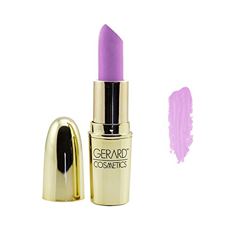 Gerard Cosmetics Lipstick Lilac Moon | Bright Purple Lipstick with Comfort Matte Finish | Highly Pigmented, Smooth Formula with Hydrating Ingredients | Cruelty Free & Made in USA Gerard Cosmetics