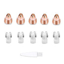 Eyebrow Hair Remover Replacement Heads for Women Painless Eyebrow Trimmer Blades, Perfect and Smooth, with Cleaning Brush, As Seen On TV, Rose Gold (5Pcs) FOUUA