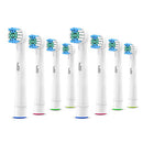 WuYan 8pcs Replacement Brush Heads for Oral b Electric Toothbrush, for Adults,Dual Clean Plaque Precision Deep Clean Teeth, Gentle on Sensitive Gum Care WuYan