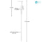 GETi Beauty Liquid Dispenser - 20 Pack Teardrop Ribbed Collar - Lotion, Liquid, Soap, Disinfectant, Shampoo and Conditioner Bottles Ideal for Home or Office Use 28/410 2cc output. Geti Beauty