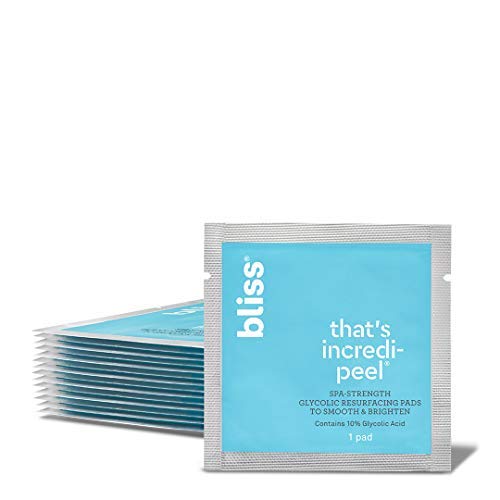 Bliss - That’s Incredi-peel Glycolic Resurfacing Pads | Single-Step Pads for Exfoliating & Brightening | Vegan | 15 ct. Bliss