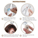 Scalp Massager Comb and Minoxidil Applicator Bottle for Hair Growth, Follicle Care and Thinning Hair Loss Treatment (White) Infinity Warehouse