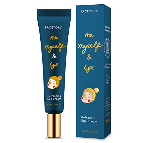 FaceTory Me, Myself & Eye Refreshing Eye Cream | 30ml/1.01oz Moisturizing and Calming Eye Cream with Rice Water and Bifida Lysate Ferment Probiotic for Dryness, Dullness, Wrinkles, Fine Lines FACETORY