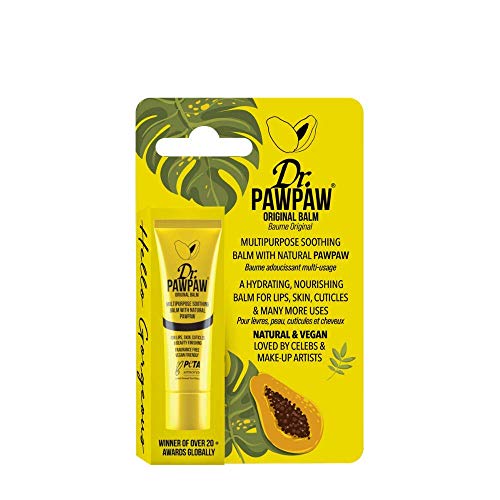 Dr. PAWPAW - Original Clear Balm, Multi-Purpose, No Fragrance Balm, For Lips, Skin, Hair, Cuticles, Nails, and Beauty Finishing (10 ml) (Original, 1 Pack) Dr. PAWPAW ORIGINAL BALM