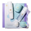 Tatcha The Starter Ritual Set - Balancing for Combo to Oily Skin: Includes Pure One Step Camellia Cleansing Oil, Rice Polish: Deep, The Essence, The Water Cream, The Silk Peony TATCHA