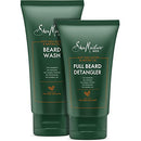 Shea Moisture Beard Wash and Detangler Set, Maracuja Oil & Shea Butter, Beard Wash Deep Clean & Refresh 6 Ounce, Full Beard Detangler Soften Hair And Ease Out Knots, 4 Ounce. SHEA MOISTURE