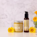 Ora's Amazing Herbal Calendula Skin Salve and Oil Set, Organic Licorice Skincare Balm, Responsibly Sourced Beeswax, 4 oz salve with 2 oz oil Infinity Warehouse