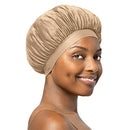 Stay On Satin Satin Edge Bonnet (Beige) Stay On Satin