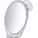 HoneyBull Shower Mirror Fogless for Shaving - with Suction, Razor Holder for Shower & Swivel, Mirrors, Shower Accessories, Bathroom Mirror, Bathroom Accessories, Holds Razors for Men (Chrome) HONEYBULL