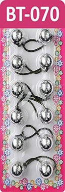 Tara Girls Twinbead Bubble Ball Ponytail Elastics 10 Pieces Selection (BT70) Tara