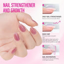 Nail Strengthener for Women: 8 in 1 Dusty Rose Nail Hardener Extra Strong and Growth - Nail Polish Hardener for Weak and Damaged Nails 15ml Infinity Warehouse