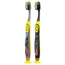 Colgate Batman Toothbrush for Children with Suction Cup, Kids 5+ Years Old, Extra Soft, Pack of 6 Colgate