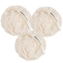MainBasics Seaweed-Infused Bath Shower Loofah Sponge Pouf Body Scrubber Exfoliator (Set of 3) MainBasics