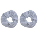Large Solid Scrunchie - Set of 2 - Grey Motique Accessories
