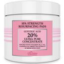 Glycolic Acid 20% Resurfacing Pads for Face & Body - Exfoliates Surface Skin and Reduces Fine Lines and Wrinkles with Vitamin B5, C & E, Green Tea - Peel Pads Divine Derriere