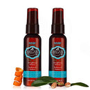 HASK ARGAN Repairing Hair Oil Vials for shine and frizz control for all hair types, color safe, gluten free, sulfate free, paraben free - 2 Hair Oil Pumps HASK