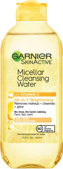 Garnier SkinActive Micellar Cleansing Water with Vitamin C, to Cleanse Skin, Remove Makeup, and Brighten Dull Skin, 13.5 Fl Oz (Packaging May Vary) Garnier SkinCare