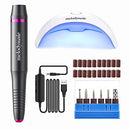 UV LED Nail Lamp, Melodysusie UV Light for Nails, Portable UV LED Nail Lamp with MelodySusie Electric Nail Drill, Portable Electric Nail Drill Machine for Acrylic Gel Nails MelodySusie