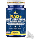 NAD+ Supplement with 500mg NR, Resveratrol, CoQ10, PQQ- 5-in-1 NAD Formula |NMN Supplement Alternative|NAD Resveratrol Support Cellular Energy & Healthy Aging-Made in USA-60 Capsules Infinity Warehouse