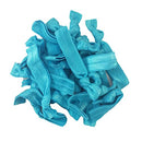 Hair Ties 20 Elastics Ponytail Holder Set No Crease Ribbon Bands (Teal) Kenz Laurenz