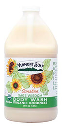 Vermont Soap Body Wash, Natural Body Wash with Shea Butter, Mild Gel Body Wash for Moisturizing and Soothing Skin, Fragrance Free Body Wash for Women & Men (Sage Lime Wisdom, 64oz) VERMONT SOAP