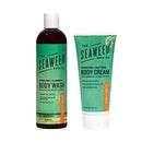 The Seaweed Bath Co. Citrus Vanilla 12oz Body Wash and 6oz Body Cream, Natural Organic Bladderwrack Seaweed, Paraben Free The Seaweed Bath Co. Store