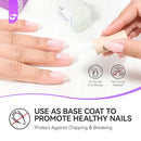 Nail Ridge Filler For Damaged Nails: Gelike ec 8 in 1 Nail Strengthener for Thin Nails and Growth - Protein Nail Ridge Filler with Top Coat Free Infinity Warehouse