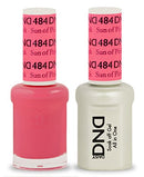 DND Soak Off Gel Polish Dual Matching Color Set 484, Sun of Pink DND Duo Gel