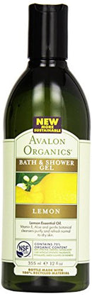 Avalon Organic Botanicals, Bath & Shower Gel, Lemon, 12 oz Avalon