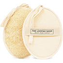Bath Loofah Sponge, Exfoliating Body Scrubber, Shower Luffa for Men, Women and Kids Made of Eco-Friendly Natural Egyptian Loofah with Cotton Travel Pouch, 7" x 5.25" (2pack 4pcs) Infinity Warehouse