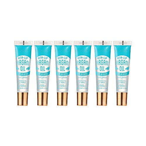 6-PACKS Kiss Broadway Clear Lip Gloss (Argan) Broadway