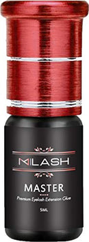 M | LASH MASTER Adhesive Glue For Eyelash Extensions 5ml | Drying Time .5 Seconds | 6-7 Weeks Retention | Professionals Only | Temperature & Humidity Proof | Classic & Volume Glue - Best Lash Glue M