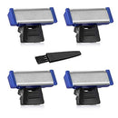 Advanced Hybrid Electric Trimmer and Shaver Rechargeable Heads Razor for Men (4 x Replaceable shaver head) Gxcdizx