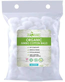 Cotton Balls Organic by Sky Organics (60 ct.) Fragrance & Chlorine-Free Cotton Balls, 100% Biodegradable Jumbo Absorbent Jumbo Cotton Balls, Cruelty-Free Cotton for Nail & Make-up Removal Sky Organics