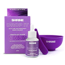 Shrine Drop It Temporary Hair Color - Mix Dye With Conditioner - Create Unique Shades - Semi-Permanent Bright Colors Blend Easily - Multi-Use - Vegan & Cruelty-Free - 200 Drops Per Bottle (Purple) SHRINE