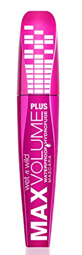 Wet n Wild Max Volume Plus Waterproof Mascara - Amp'd Black,0.8 Fl Oz (Pack of 1),C141A wet n wild