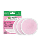 Garnier SkinActive Micellar Cleansing Eco Pads, Ultra-soft Reusable Microfiber Pad, 3 Count Garnier SkinActive