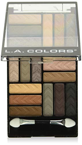 L.A. COLORS 18 Color Eyeshadow Palette, Downtown Brown, 0.70 Oz. L.A. COLORS