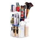 sanipoe 360 Spinning Makeup Organizer, Lazy Susan Rack Cosmetic Carousel Storage Shelf, Great for Countertop and Bathroom, Clear sanipoe