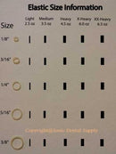 Sonic Dental - Clear Non Latex 5/16" Heavy 4.5 oz - Orthodontic Elastic - Braces - Small Dental Rubber Bands - Made in the USA Sonic Dental Supply