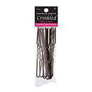 Marilyn Faye's U-Shaped Crinkled Hair Pins (Set of 12) (3 inch, Brown) Marilyn Faye's