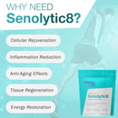 Senolytic Anti-Aging Supplement | Fisetin, Quercetin,NAC, Gamma Tocotrienols | 8-in-1 Cellular Regeneration & Longevity Formula | Boost Energy, Mental Clarity & Healthspan | 120 Vegan Capsules Infinity Warehouse