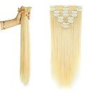 Double Weft 100% Remy Human Hair Clip in Extensions 10''-22'' Grade 7A Quality Full Head Thick Thickened Long Soft Silky Straight 8pcs 18clips (12"/12 inch 110g,