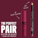 NYX PROFESSIONAL MAKEUP Butter Gloss, Non-Sticky Lip Gloss - Devil's Food Cake (Deep Plum) Infinity Warehouse