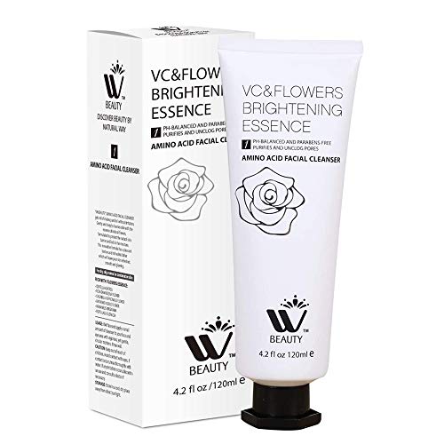 WBM INTERNATIONAL Facial Cleanser With Amino Acid | Perfect Anti-Aging, Skin Brightening And Wrinkle Reducing Acne Daily Face Wash for Oily, Dry & Sensitive Skin With Organic & Natural Ingredients - 4.2 Oz/120 ml WBM Care