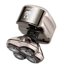 Skull Shaver Pitbull Platinum PRO Electric Razor - Wet/Dry 4 Head 4d Cordless USB Rechargeable Rotary Shaver Skull Shaver