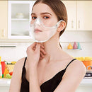 BeiYoYo Durable Clear Face Mask, Reusable Transparent Face Protection, Visible Expression，Breathable and Prevent Glasses Fog (1pcs) Beiyoyo