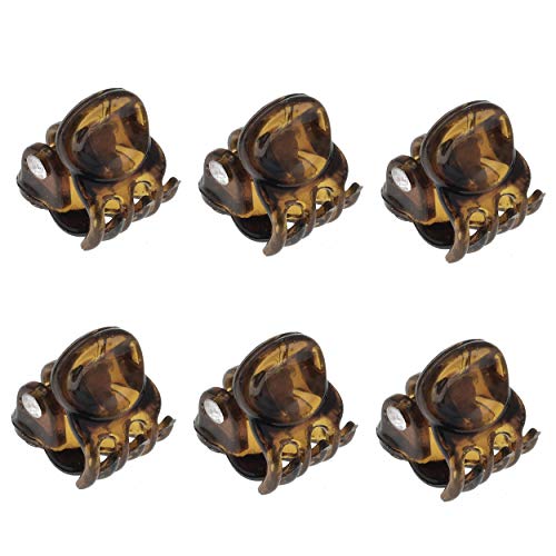 Camila Paris AD115/6 French Hair Clips for Women1/2 Inch, Set of 6 Extra Small Girls Hair Claw Clips Jaw Fashion Durable Styling Hair Accessories for Women, Strong Hold No Slip Grip, Made in France Camila
