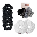 Kitsch Softer than Silk Satin Scrunchies, Velvet Scrunchies for Hair, and Ultra Soft Microfiber Hair Drying Scrunchies for Frizz Free, Heatless Hair Drying, Scrunchies Bundle Kitsch