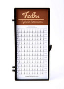 Professional Premade Fans for Lash Extensions – Handmade Russian Volume Lash Fan Tray – Natural Look, Cruelty-Free Mink Lashes for False Eyelash Extension Kit by Fabu, Matte Black, 4D 0.07 D-curl 13mm Fabu